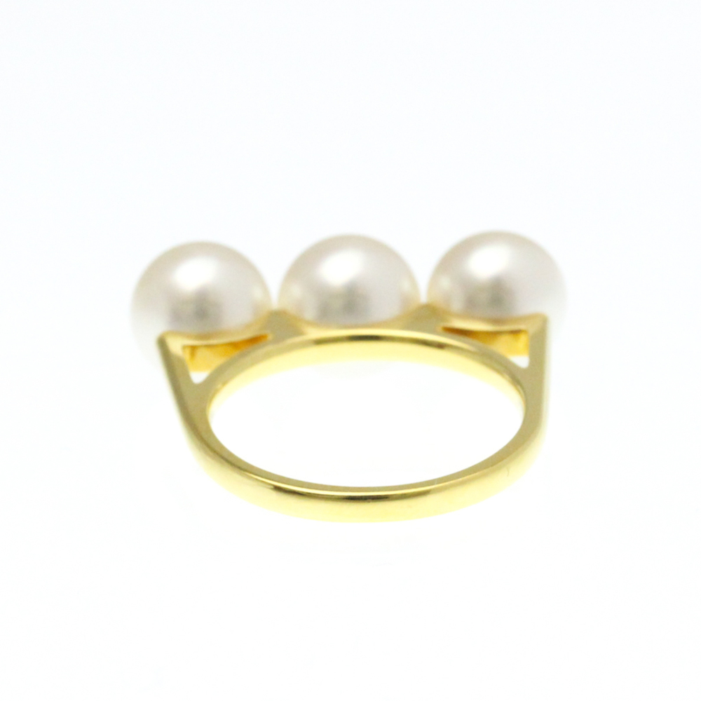 Tasaki Balance Ella Ring Yellow Gold (18K) Fashion Pearl Band Ring Gold - Picture 3 of 10